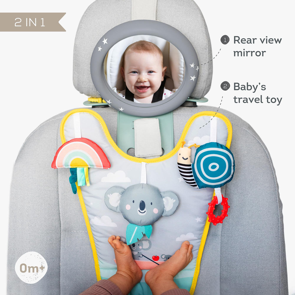 Taf Toys Koala in-Car Play Center toy-arms offer tactile stimulation for curious little hands.