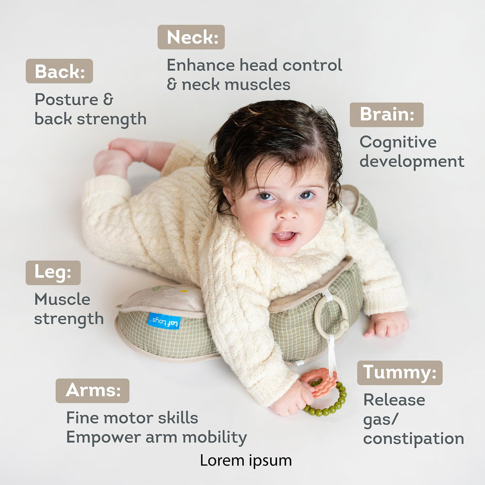 Taf Toys plush sensory cushion features textured surfaces for exploration