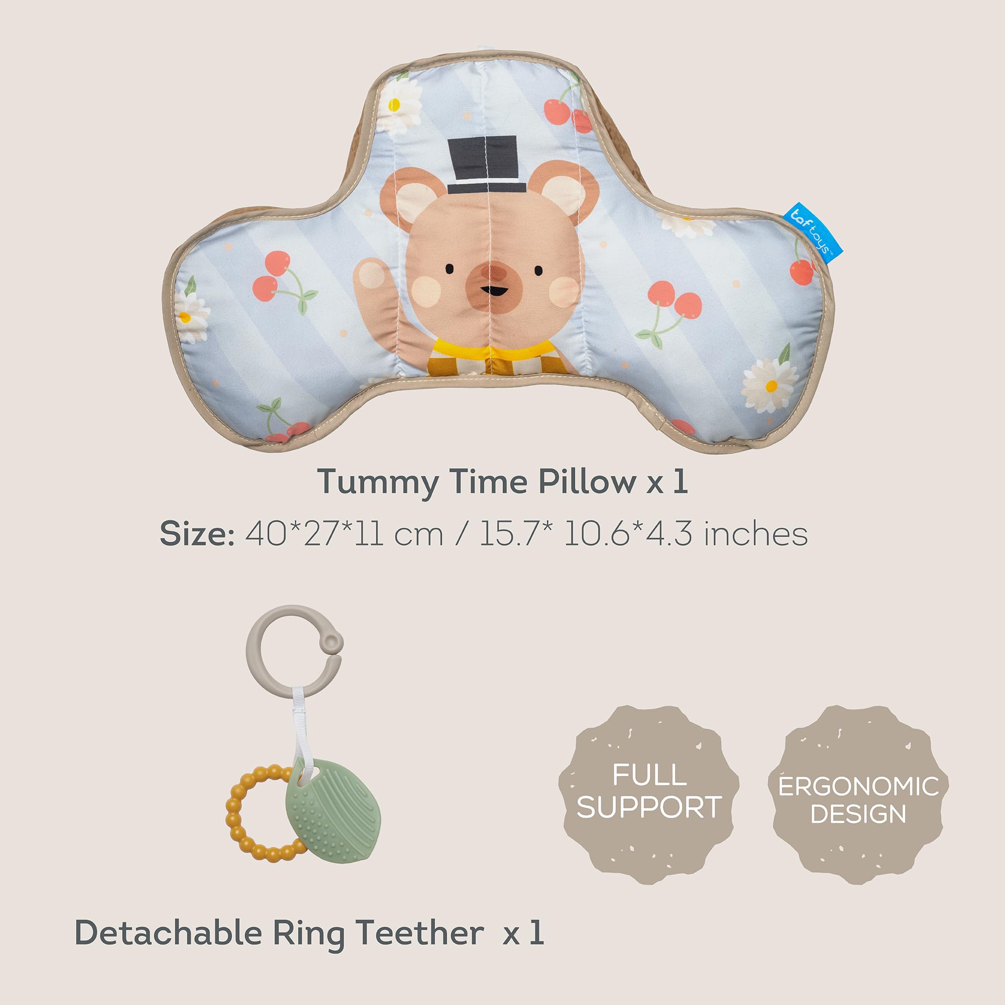 Taf Toys sensory-textures-cushion offers varied fabrics for early tactile learning