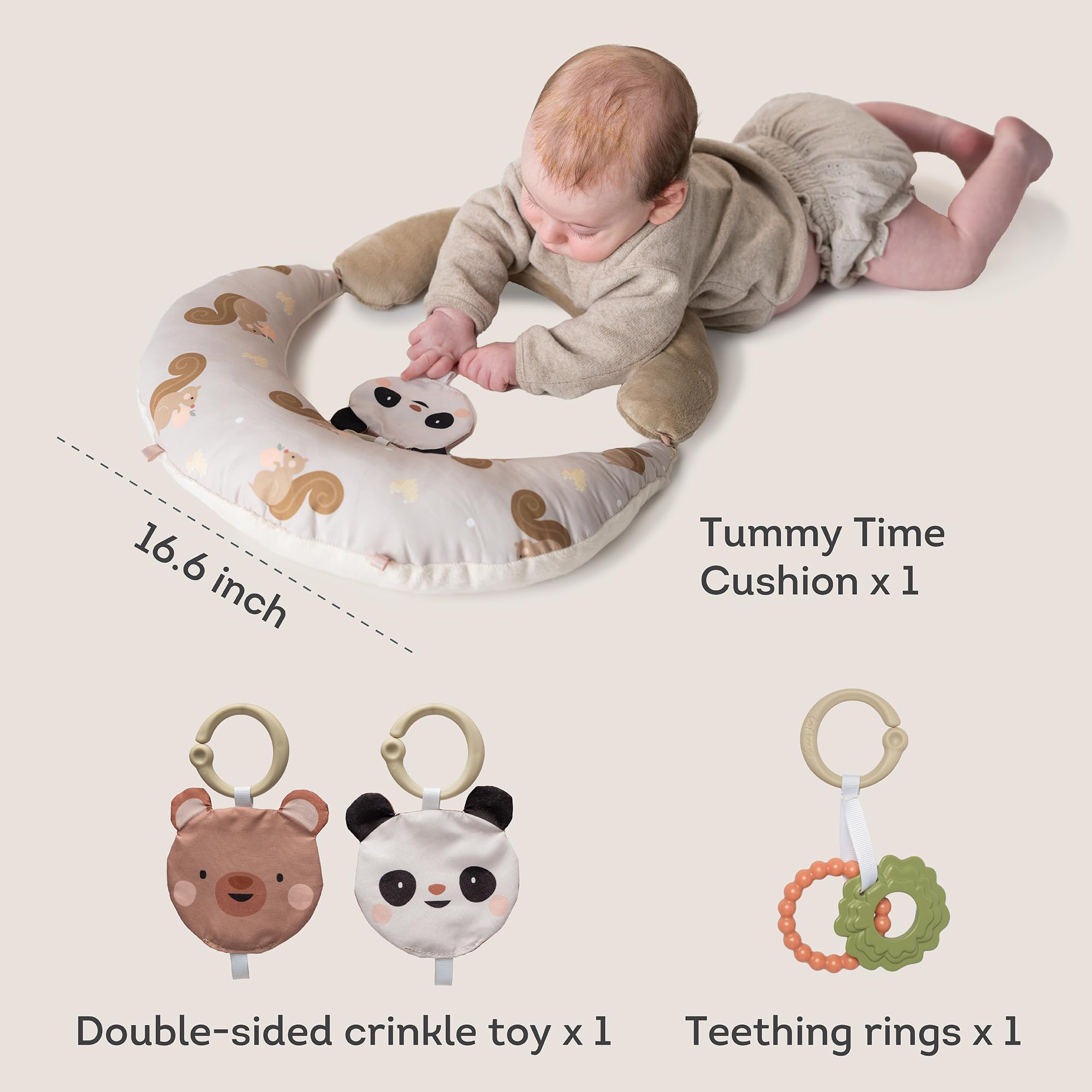 Taf Toys soft cushion provides evolving support across developmental stages
