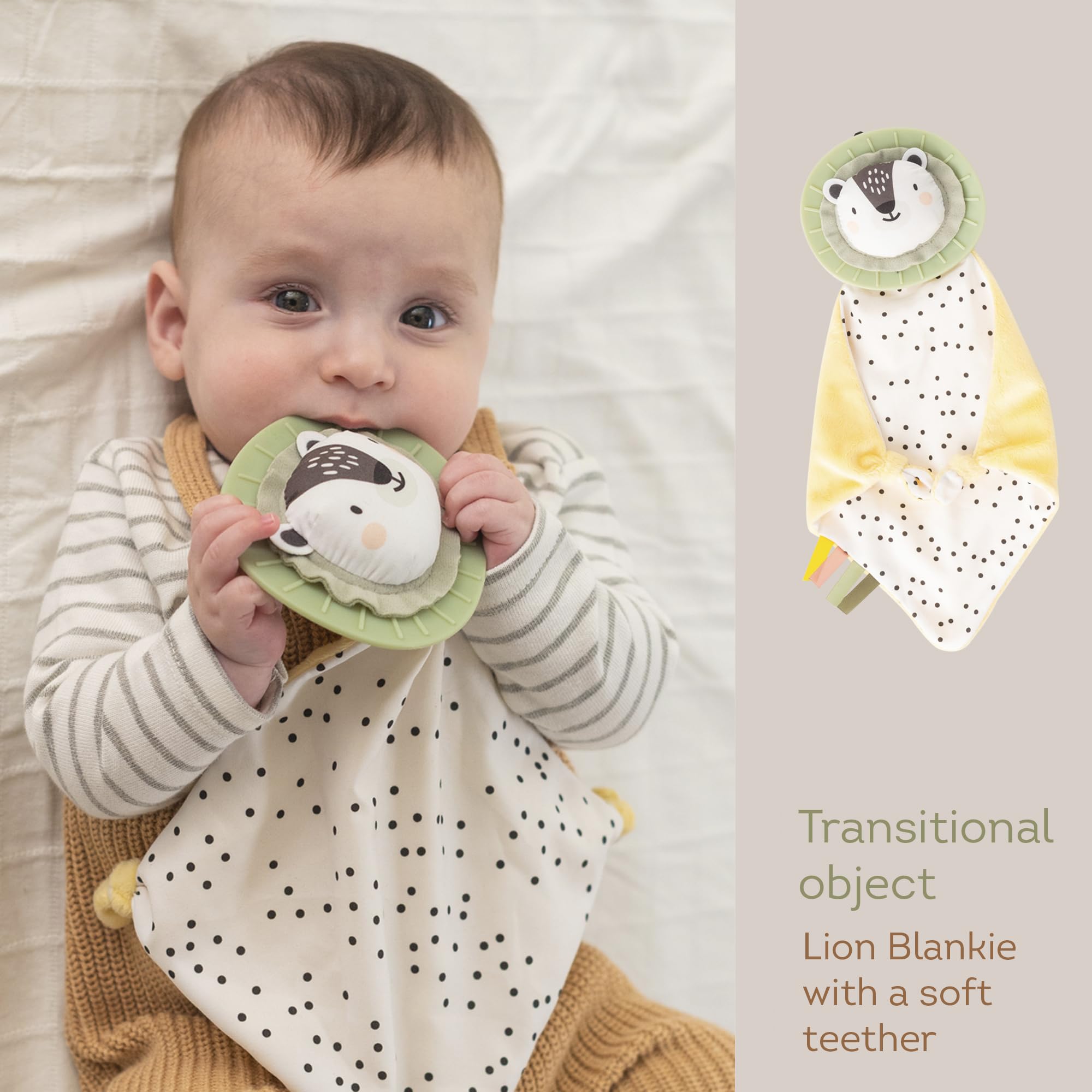 TAF TOYS tummy-time pillow soft-fabric closeup—gentle support for early exploration during play.