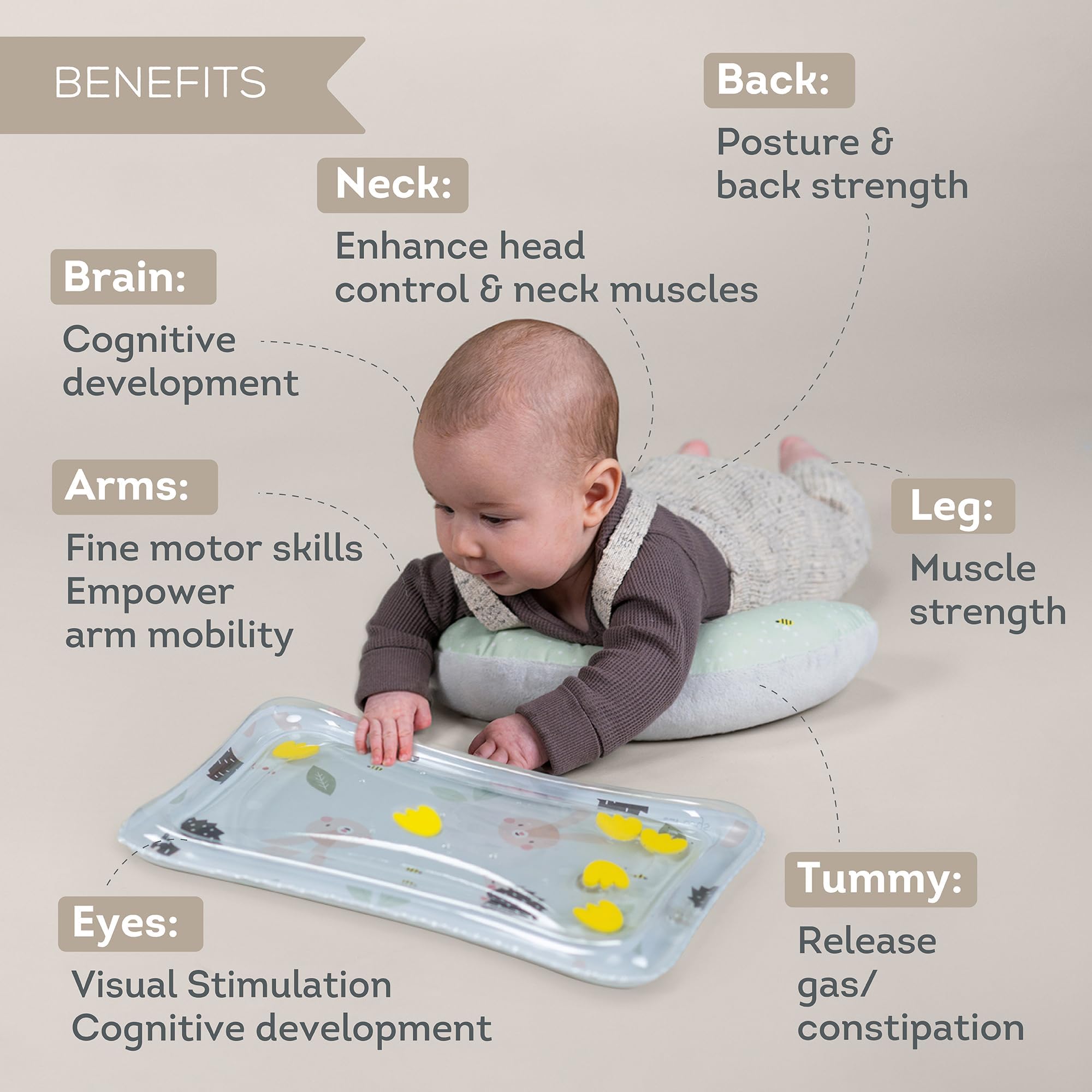 Taf Toys Tummy Time Set mirror card invites baby to explore reflections