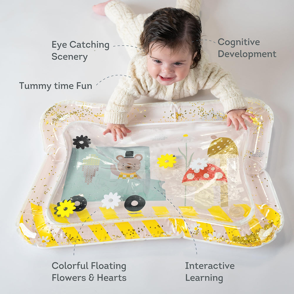 Taf Toys Ice Cream Bear water mat packaging shown for gifting and product info