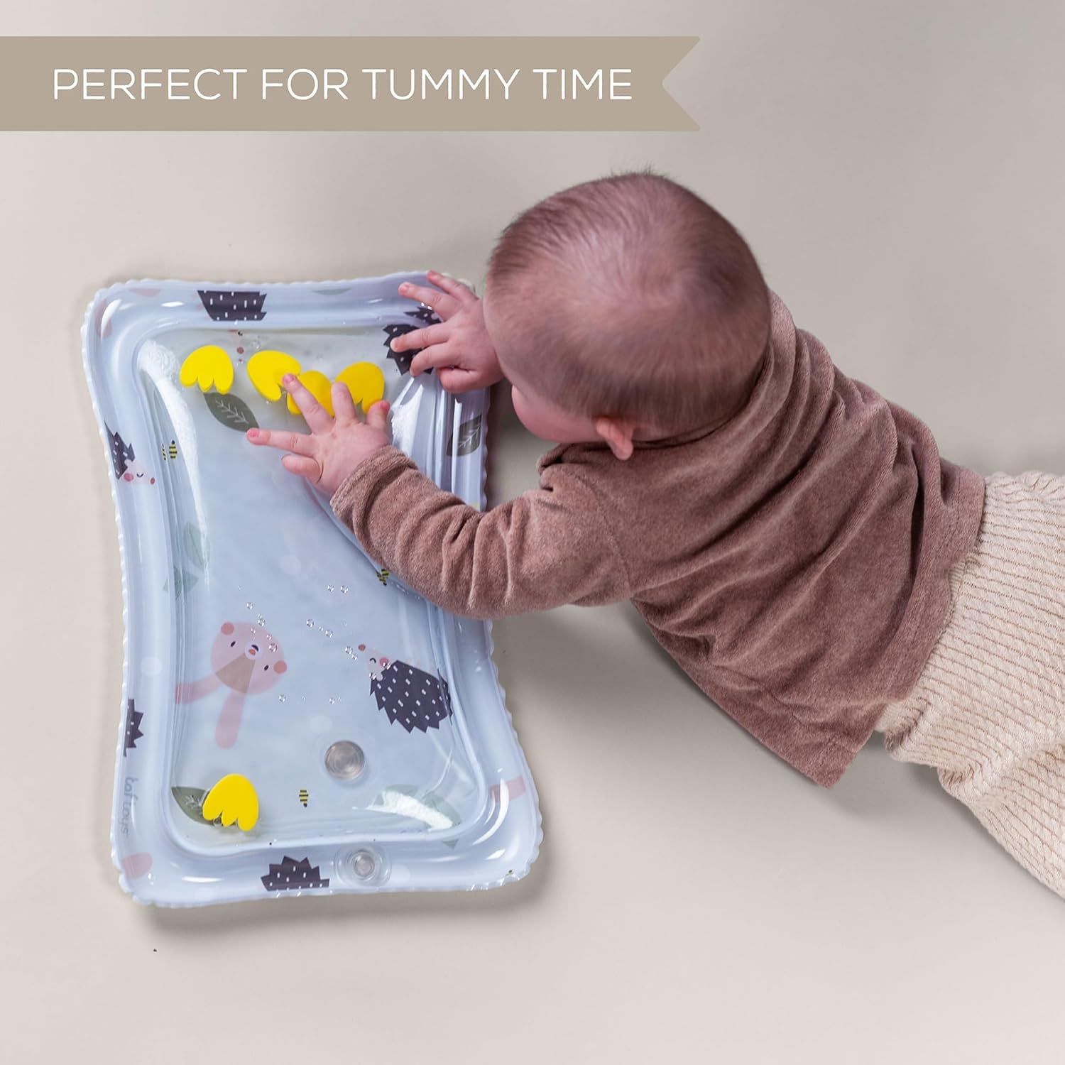 Taf Toys water mat on-the-go play enables tummy time anywhere.