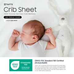 Tafts crib sheets 8-inch deep pocket stitching detail