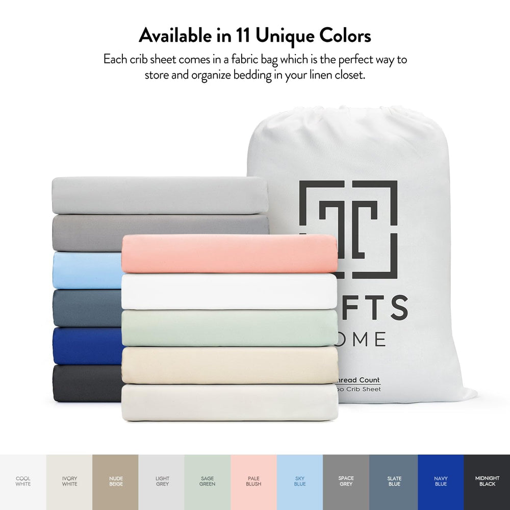 Tafts crib sheets white 28x52 fit on crib mattress