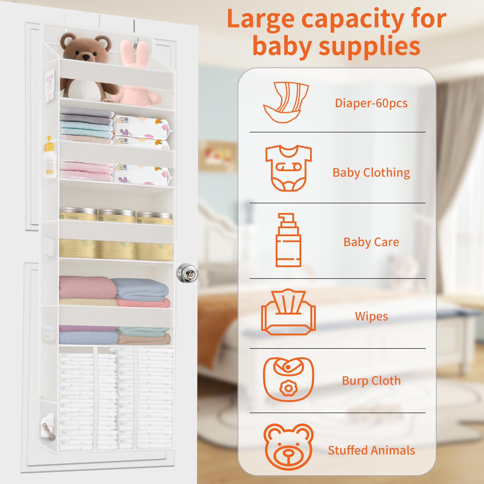 TAHAVICE non-woven fabric keeps baby storage soft and skin-friendly.
