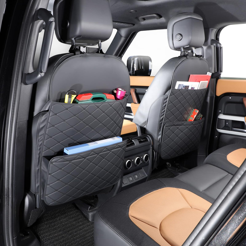 TAIKOO seat back protector adjustable buckles secure a snug fit
