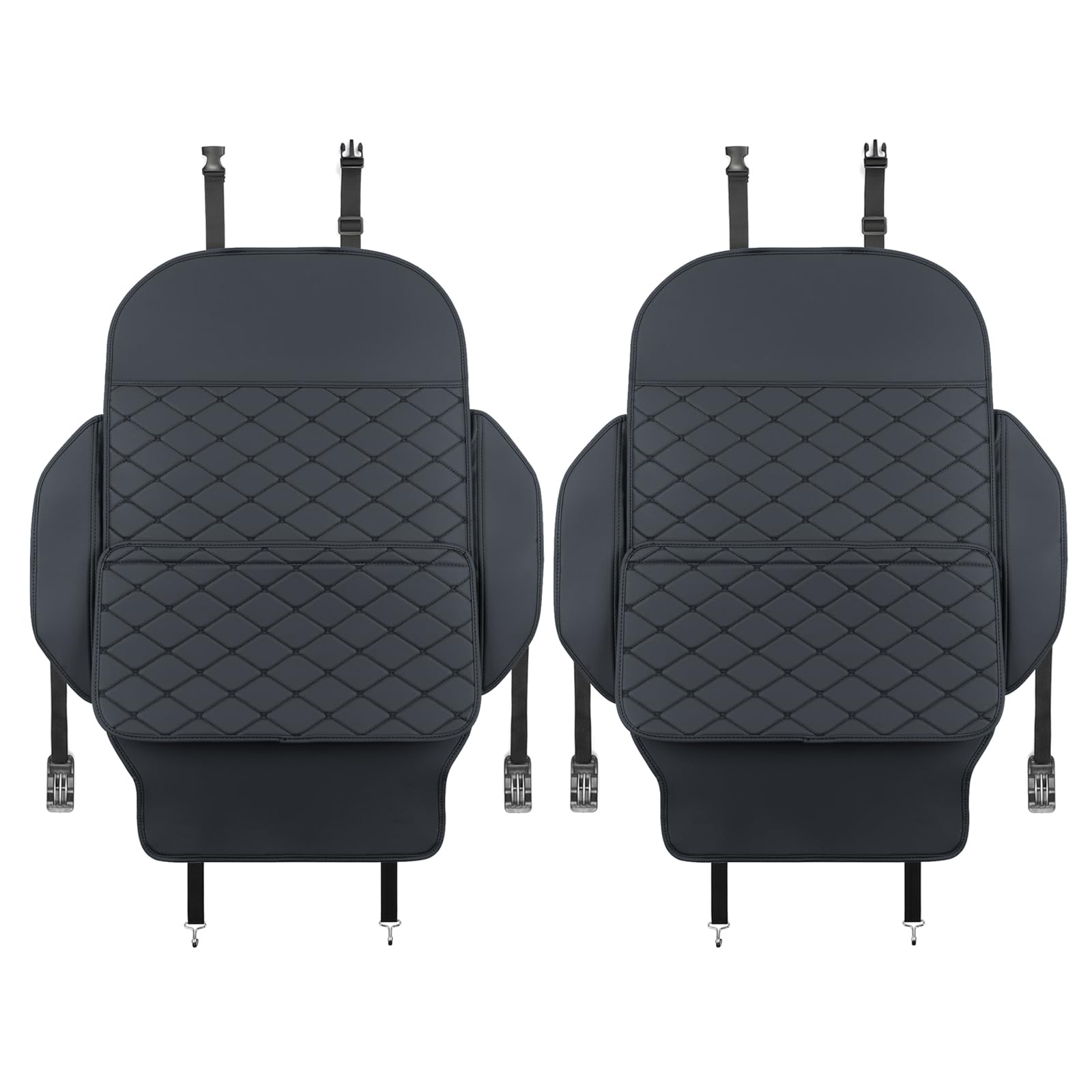 TAIKOO seat back protector black finish complements any car interior