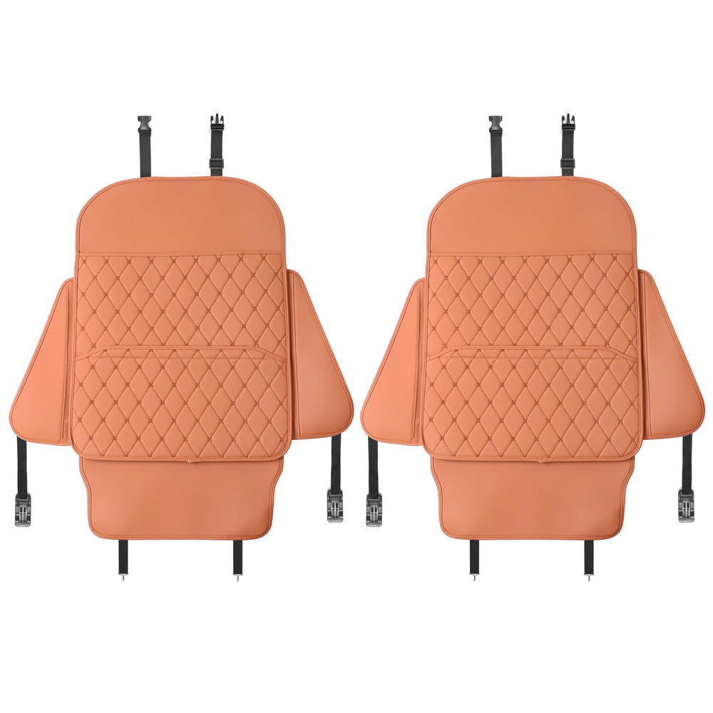 TAIKOO seat back protector easy installation with ribbons and buckles.