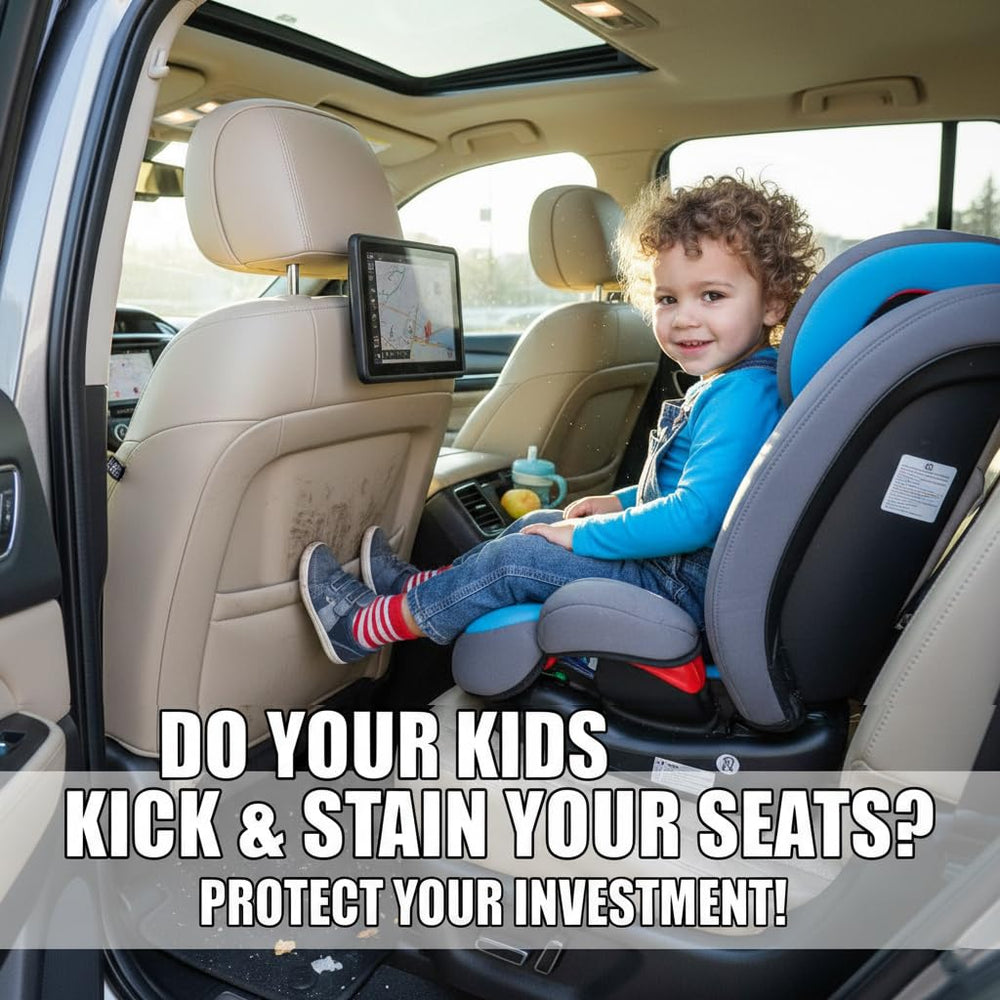 TAIKOO seat back protector organizer compartments keeps toys and tablets neatly stored.