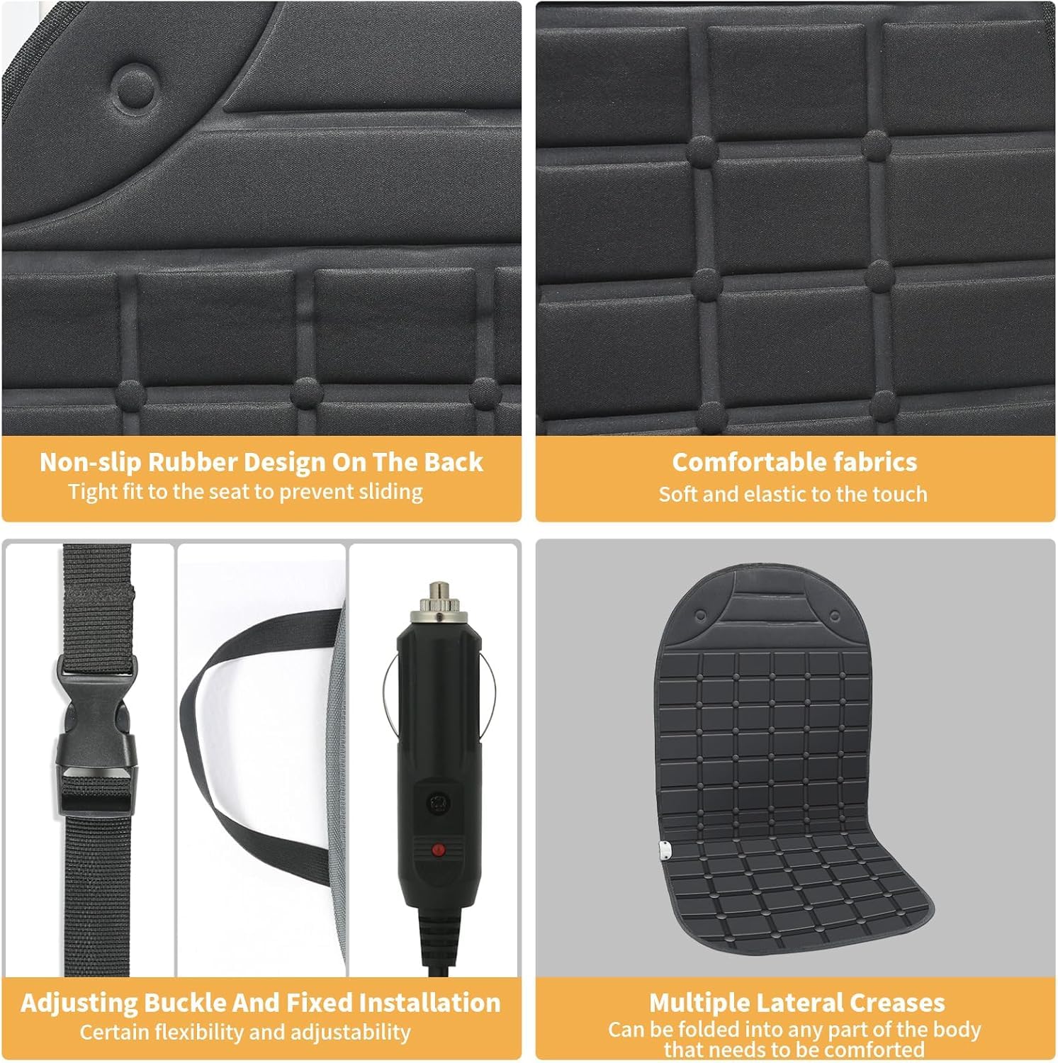 Tailerri cover with adjustable straps securing a snug-fit on seats