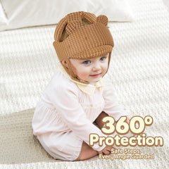 Tailjolly baby helmet stays on with secure closure without hair pulling.