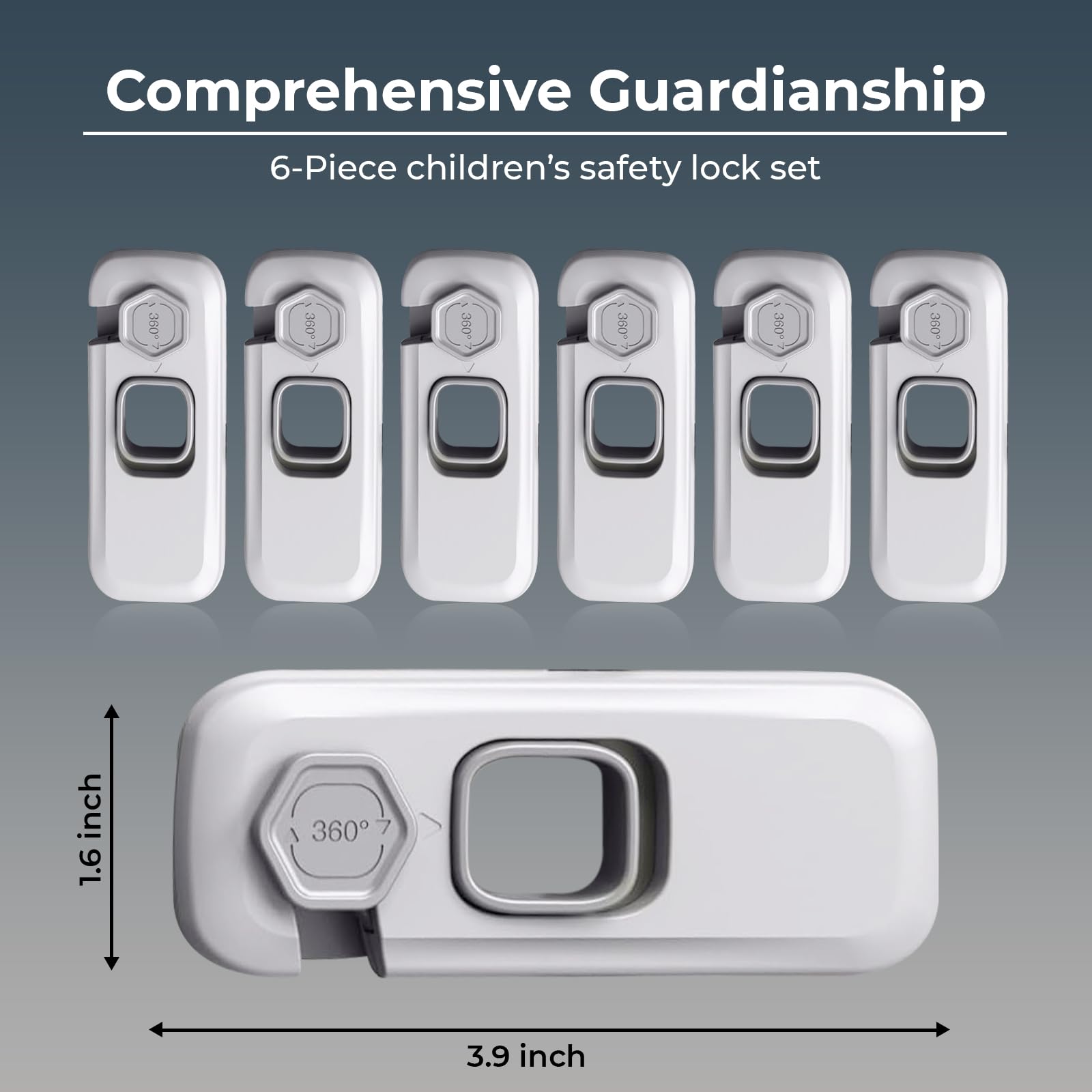 TAJAR BROS durable ABS material: long-lasting locks withstand busy households