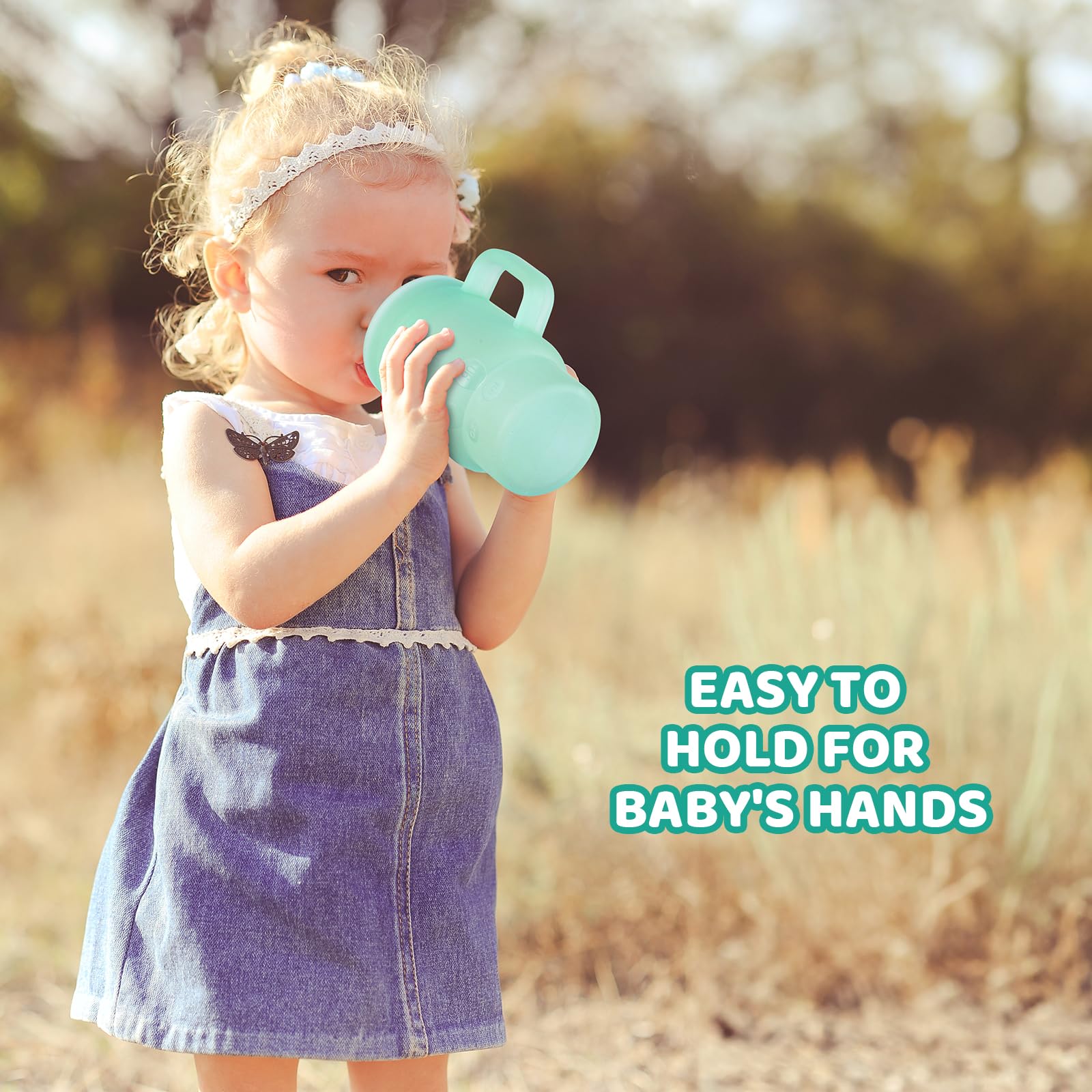 TAKYIT kid sipping from tumbler highlights gentle flow straw.