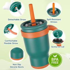 TAKYIT lid seals tightly to help prevent spills in bags and strollers.