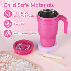 TAKYIT spill-proof lid with straw reduces mess in stroller and car seat.