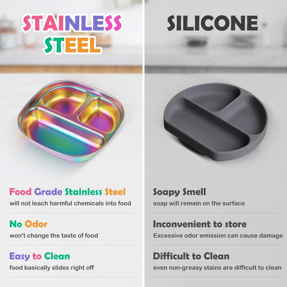 Taladad 3Pack stackable design highlights space-saving storage for families.