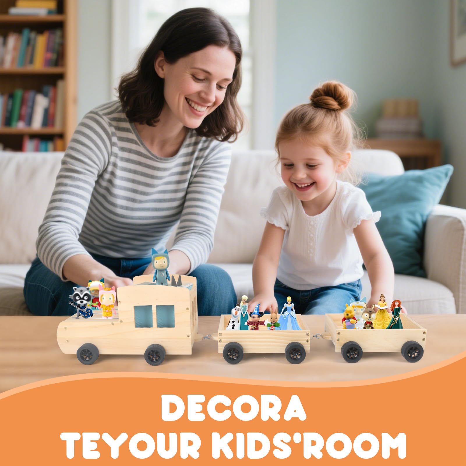 Taladad FSC-certified wood with natural finish offers durable, child-friendly styling.