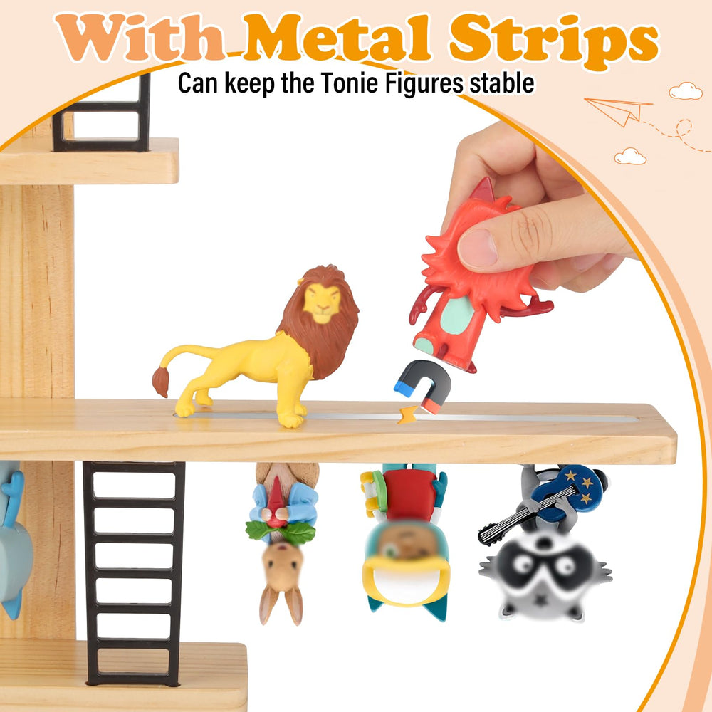 Taladad Tonie shelf side view highlights slim profile for tidy bedroom or play area