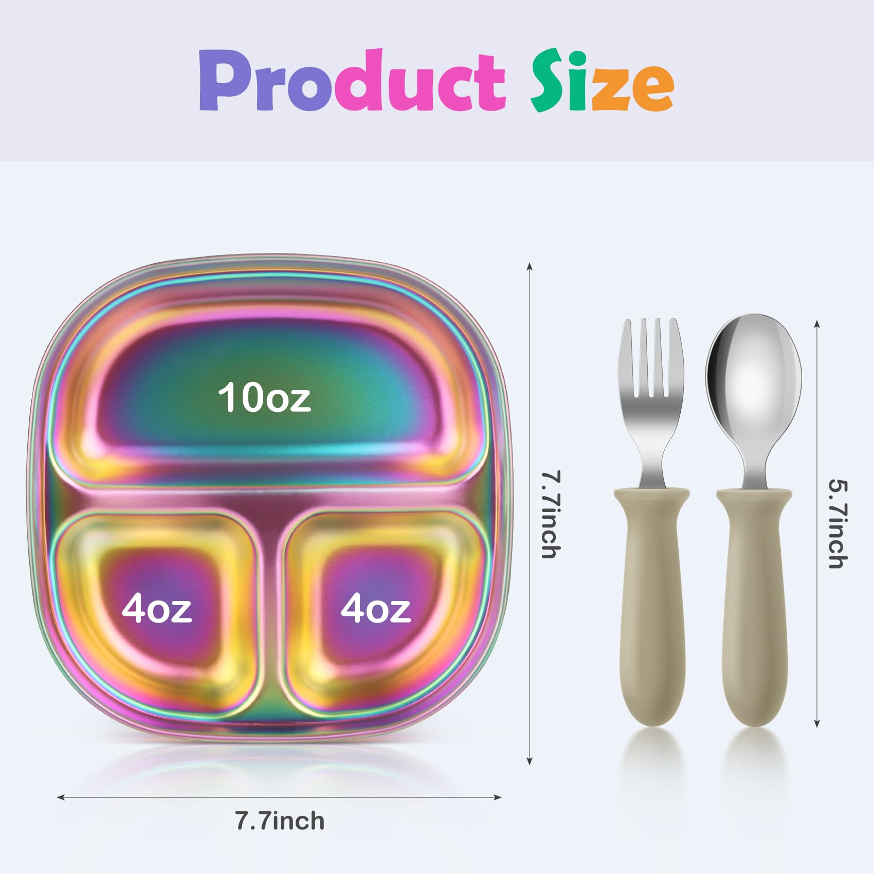 Taladad travel-ready plate set for picnics and daycare lunches