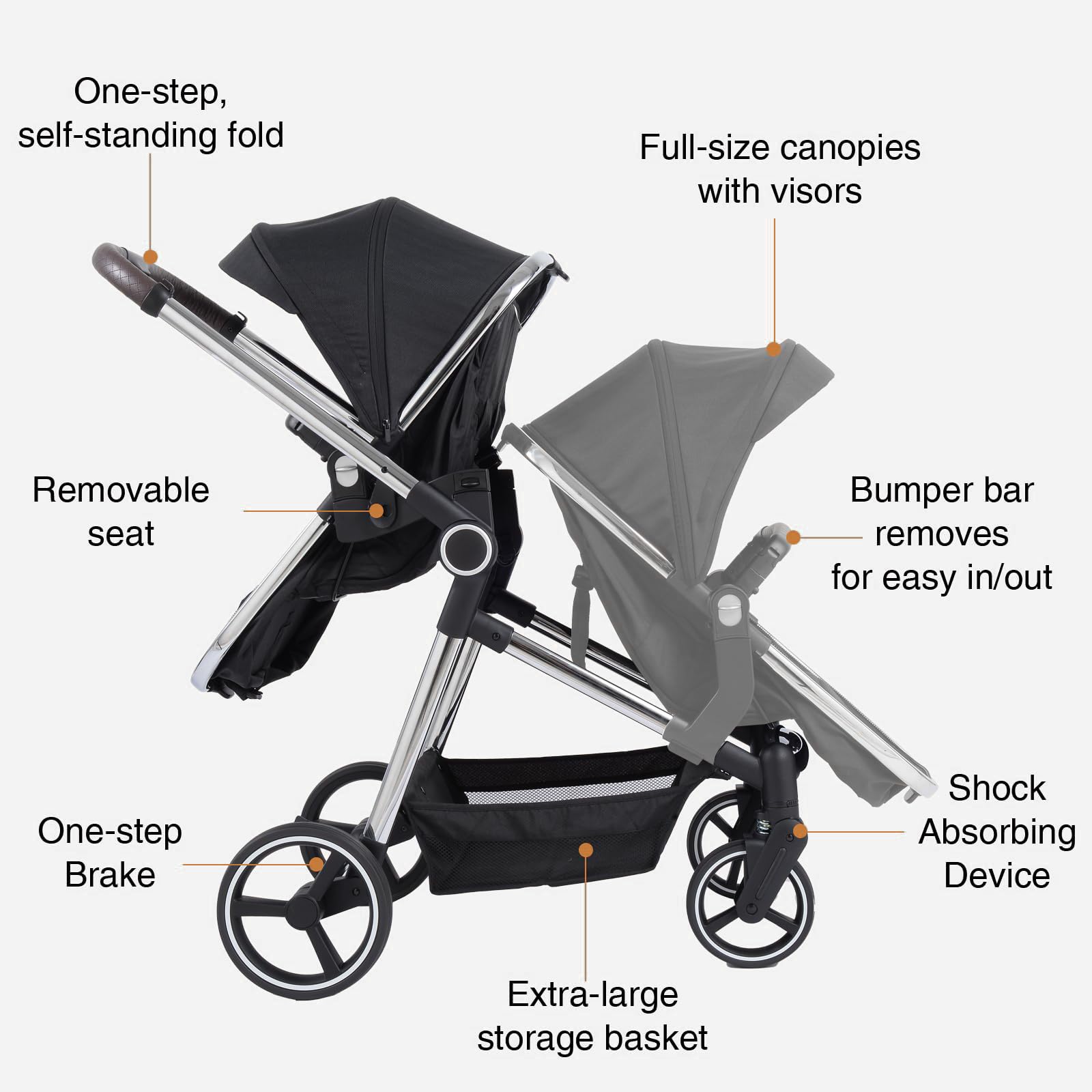 TALENBEEN carry cot mode showcases newborn comfort during strolls.