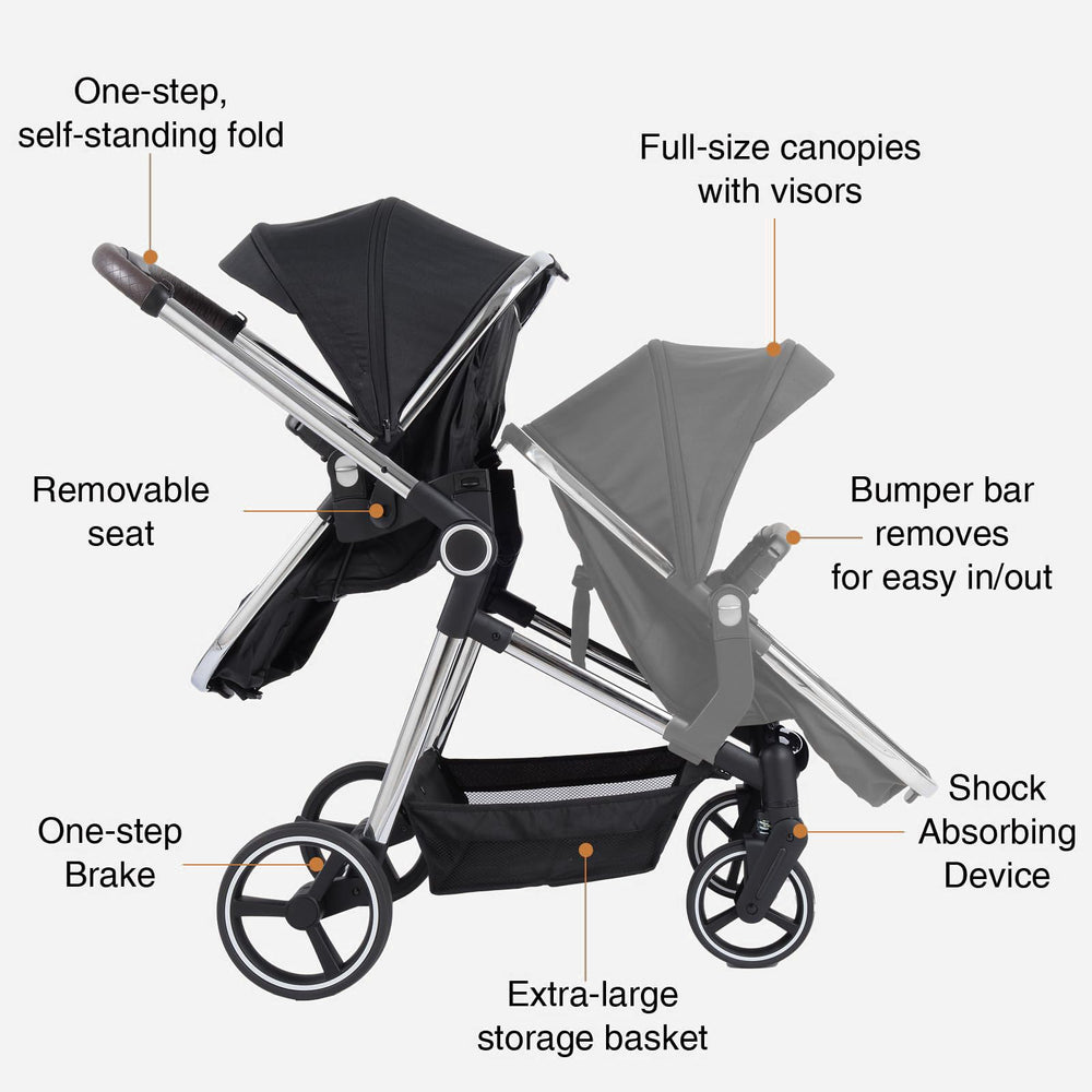 TALENBEEN carry cot mode showcases newborn comfort during strolls.