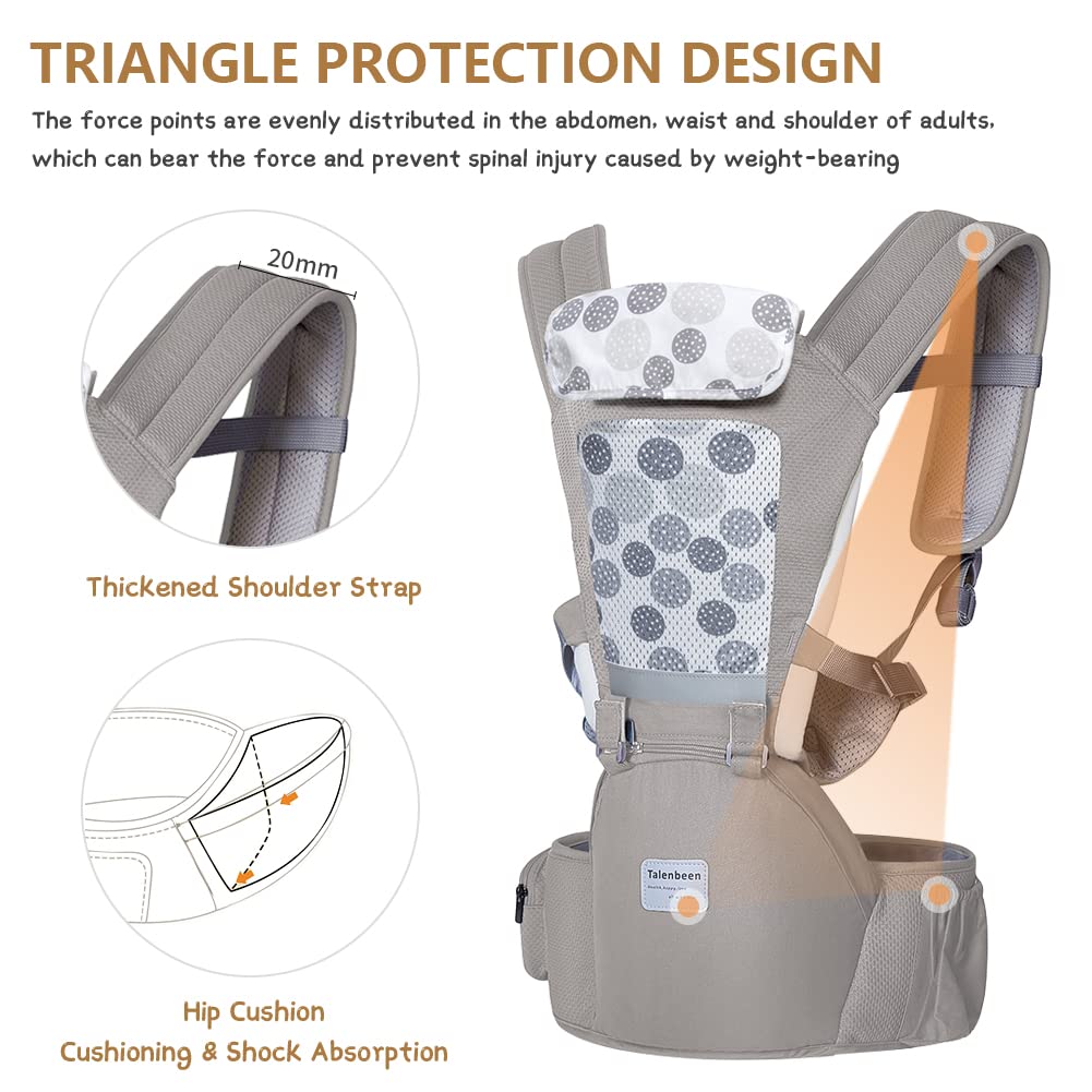 TALENBEEN multi-pocket-design keeps bottles, keys, and phone within reach.
