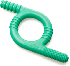 TalkTools Baby Chewy green color option supports calming visuals during tactile chewing activities