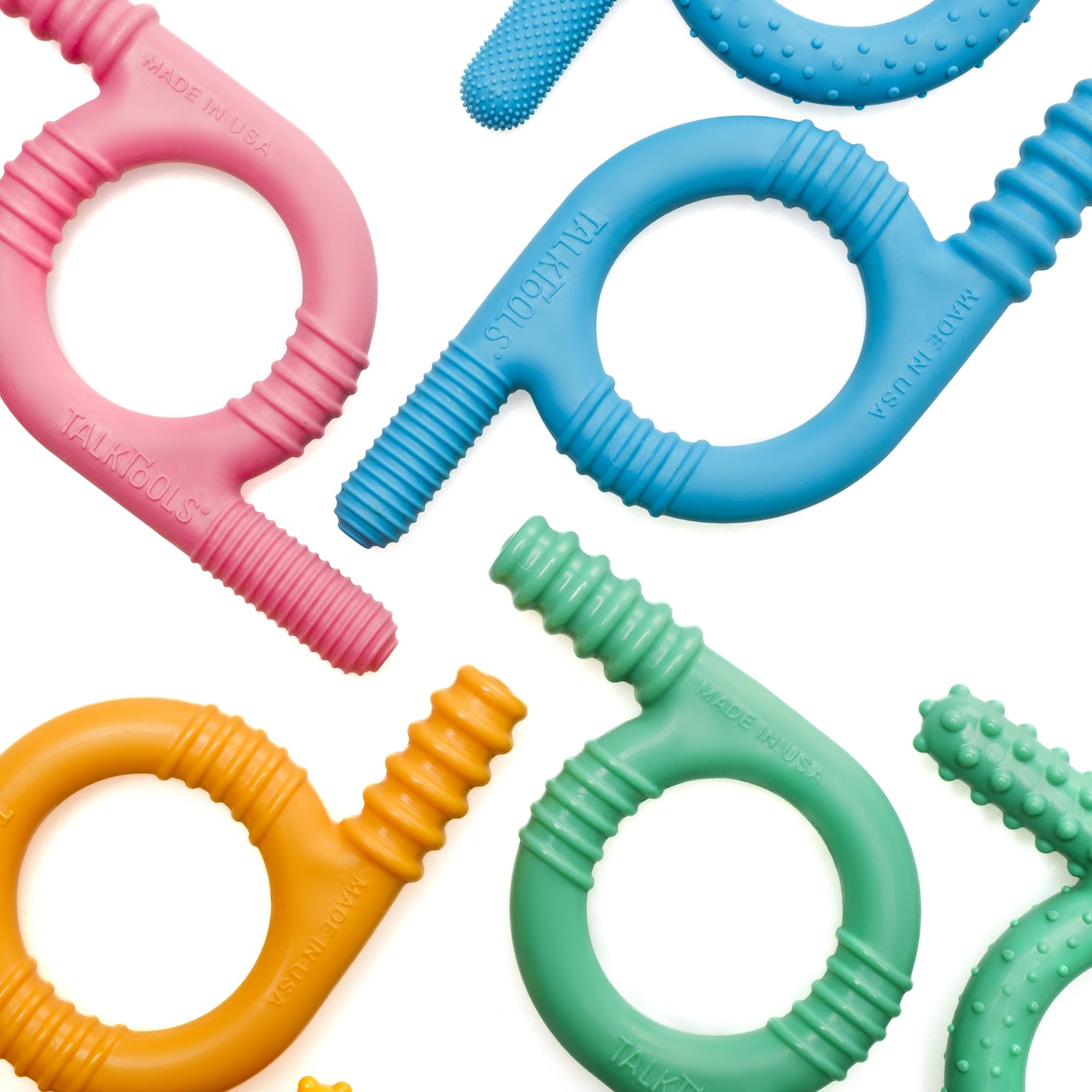 TalkTools Baby Chewy green color used in sensory warmups to boost engagement and readiness