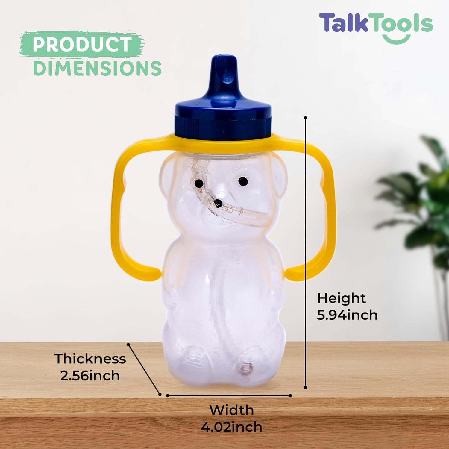 TalkTools Honey Bear straw cup BPA-free design for safe use