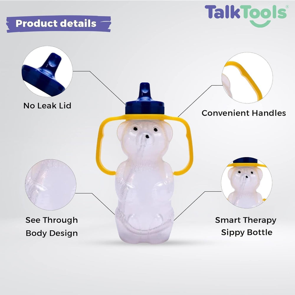 TalkTools Honey Bear straw cup dishwasher-safe convenience for busy families