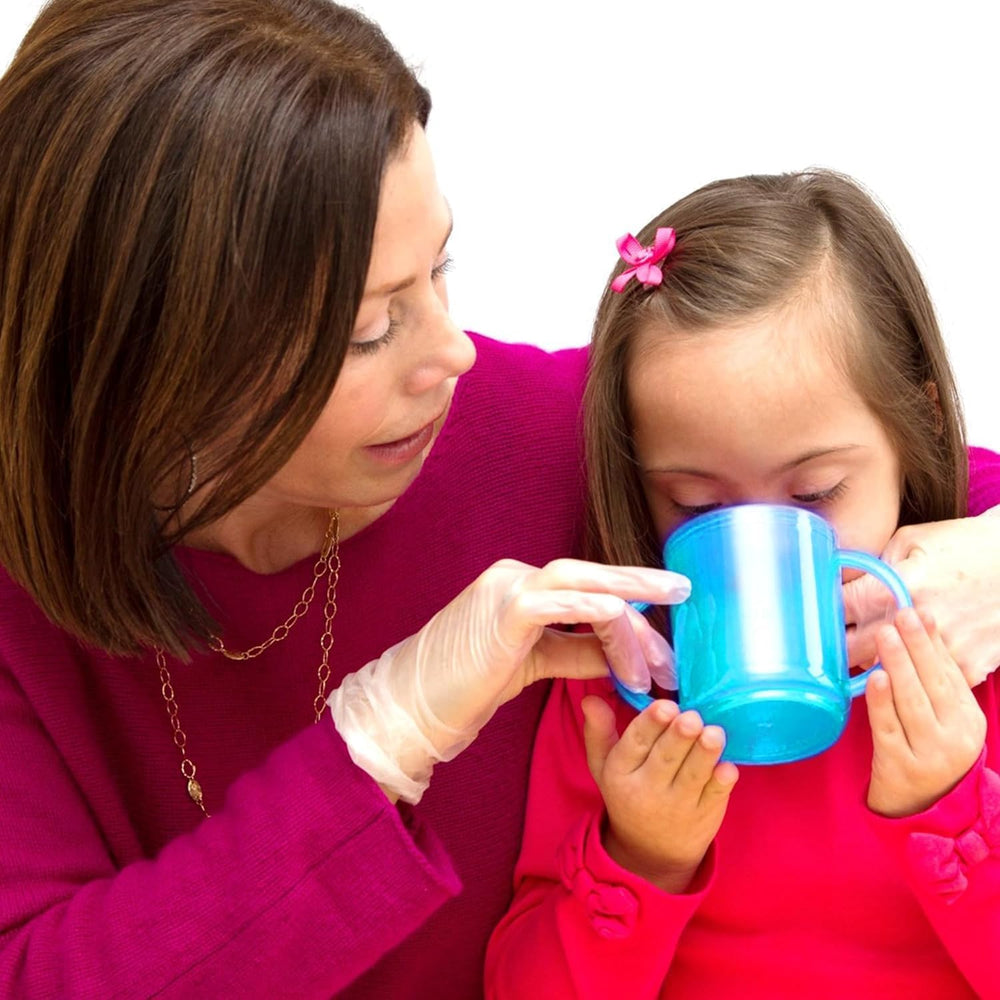 TalkTools recessed lid cup proudly made in the USA.