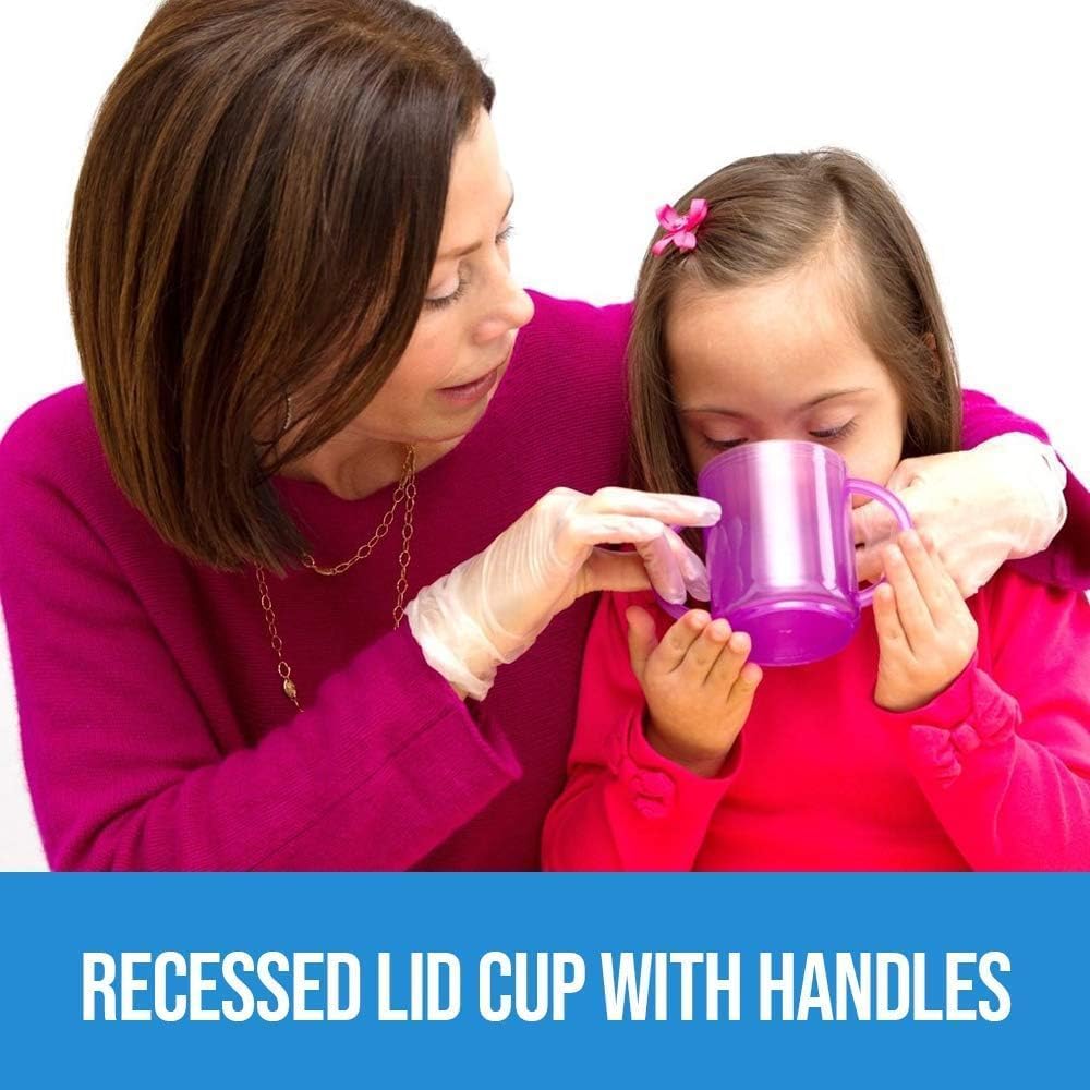 TalkTools recessed lid cup food-grade materials ensure safe, everyday drinking.
