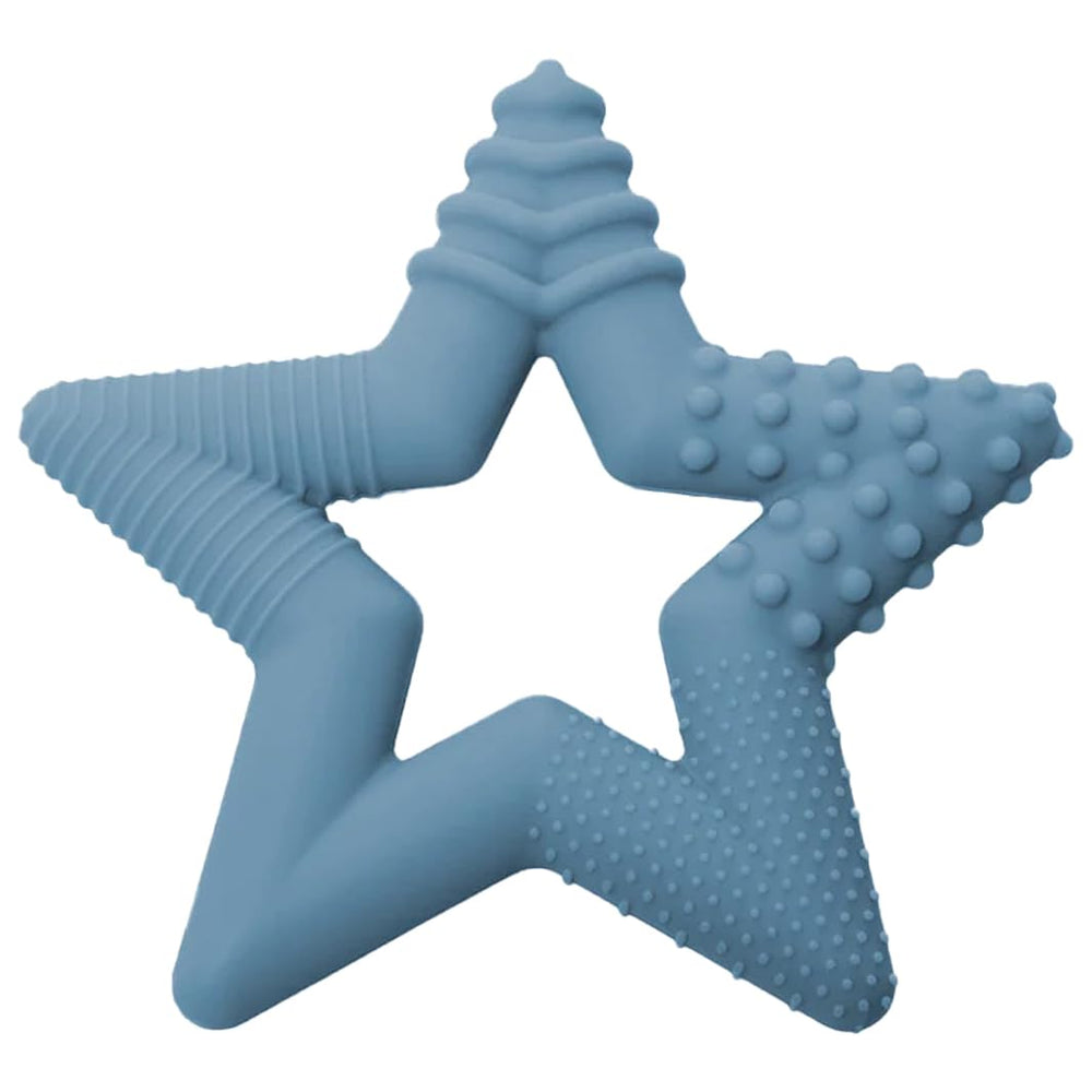 TalkTools Sensory Teeny Teether Star Ocean uses durable platinum silicone material