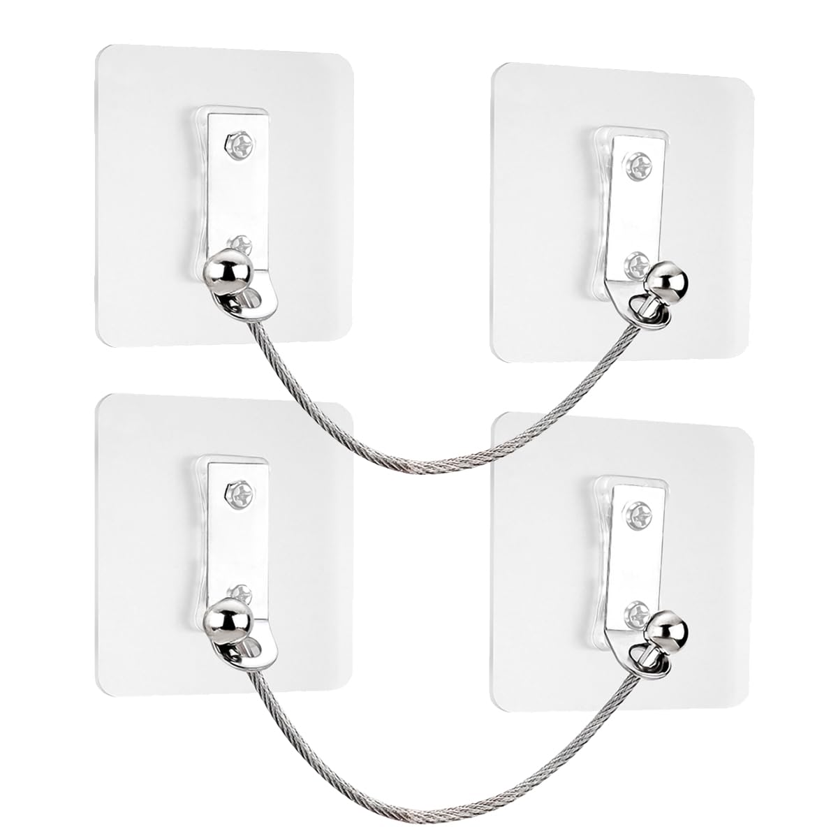 TAMDESG furniture anchors with self adhesive base secure without drilling