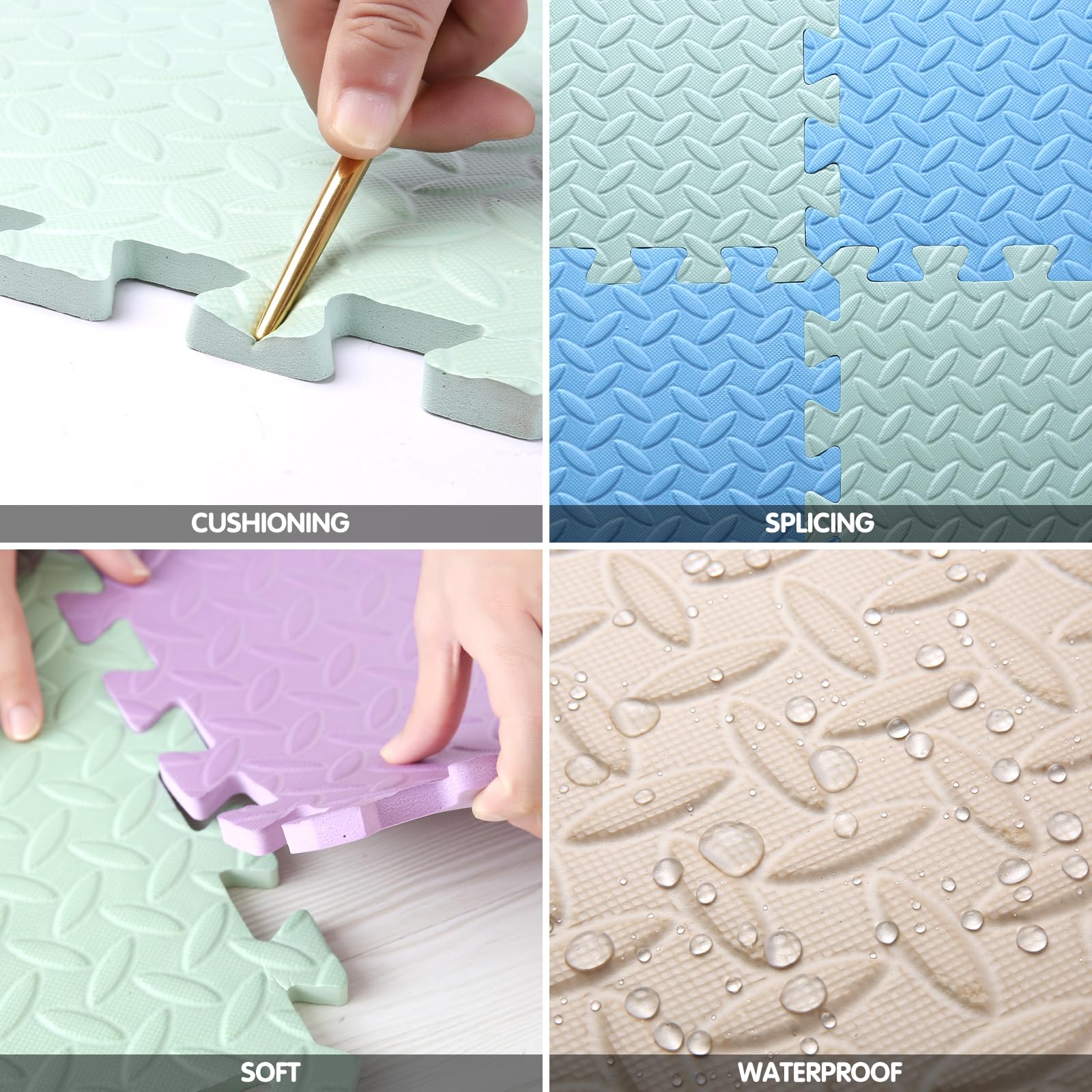 Tamiplay foam mat assembly demonstrates quick snap-together setup