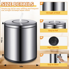Tandefio refillable cylinder keeps daily wipes organized and ready.