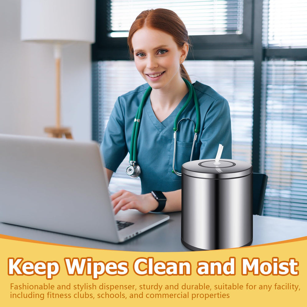 Tandefio wipe dispenser table-top dimension 10x11-5 inches fits standard wipes.