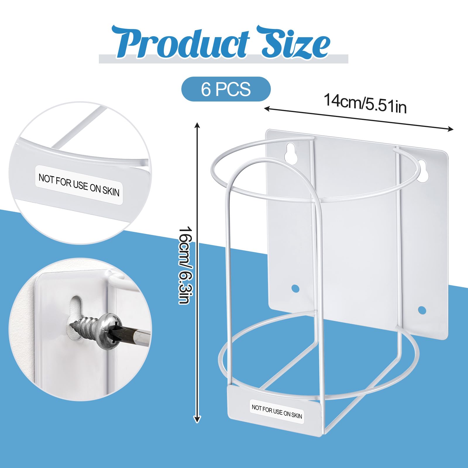 Tandefio wipes holders wall-mounted bracket mounted in a bathroom for easy wipe access.