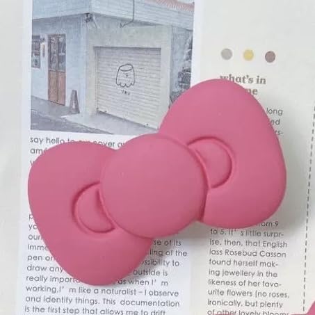 Tangseajiao pink bow hairpins add feminine flair for parties and special events.