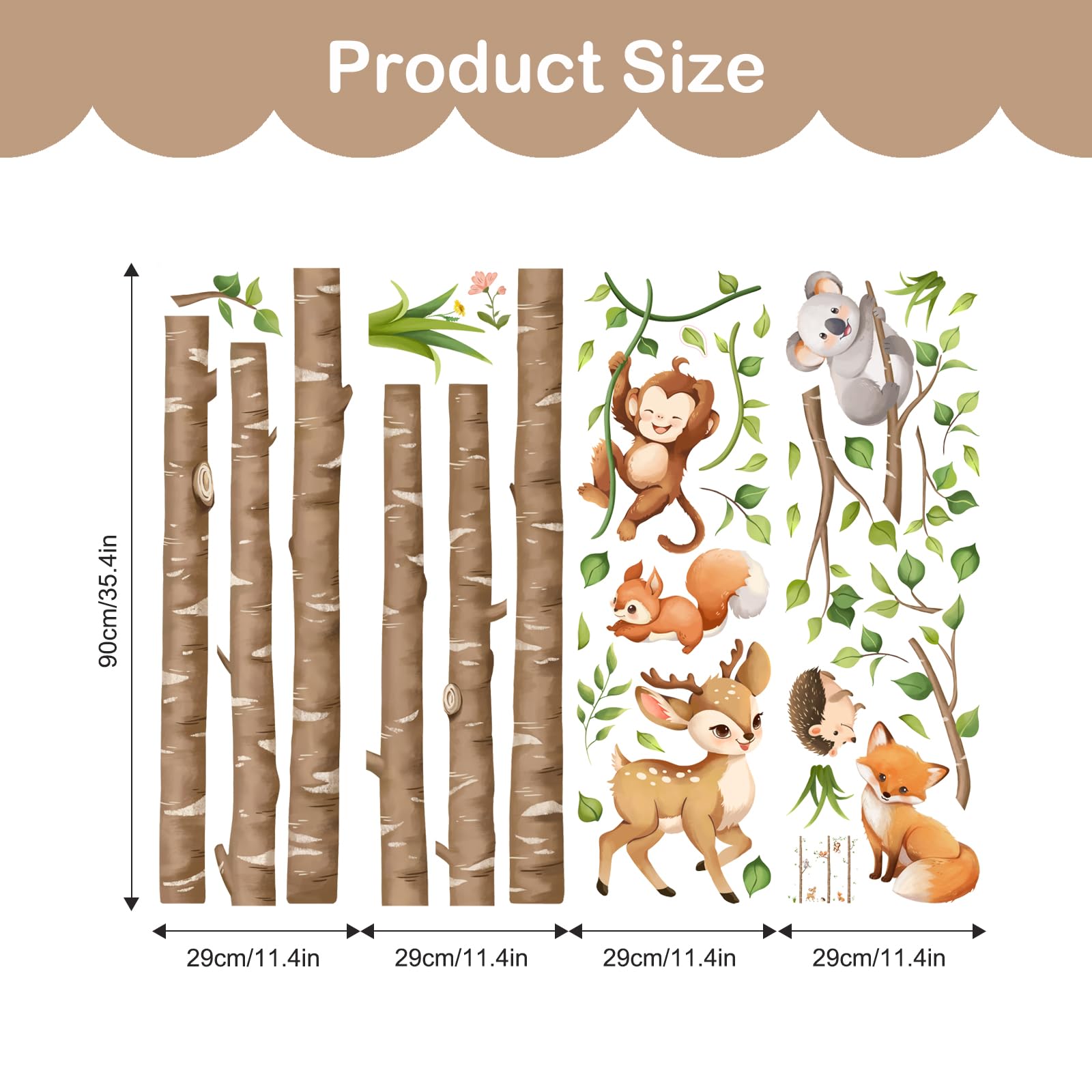 Tanlaby baby-nursery-playroom-decor-forest suitable for decorating bedrooms and play areas.