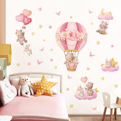Tanlaby cartoon bear wall sticker brings playful charm to a child's room.