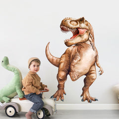 Tanlaby large dinosaur wall decal with a bold T-rex for vibrant nursery decor.