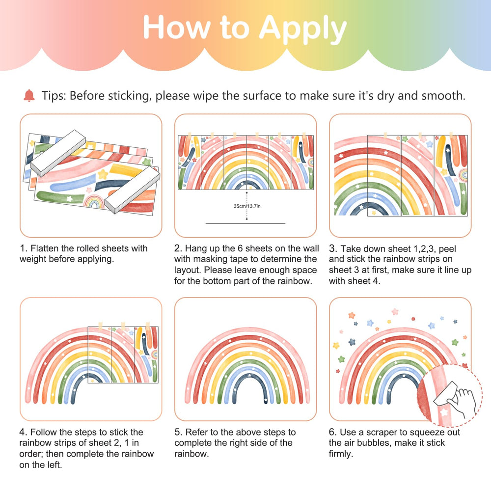 Tanlaby nursery decor rainbow wall art brightens a newborn space and daily routines.