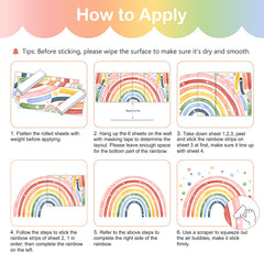 Tanlaby nursery decor rainbow wall art brightens a newborn space and daily routines.