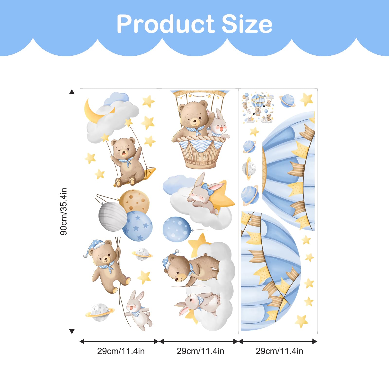 Tanlaby kid-friendly wall decals suit bedrooms, playrooms, and classrooms.