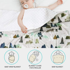 TANOFAR Baby Blanket dotted backing highlights plush warmth and breathable comfort.
