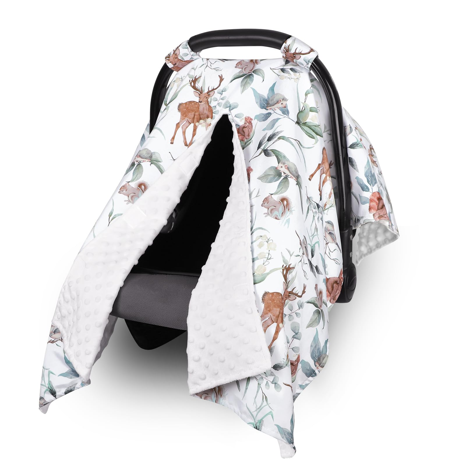 TANOFAR baby car-seat canopy with 360° protection for wind and sun during outings.