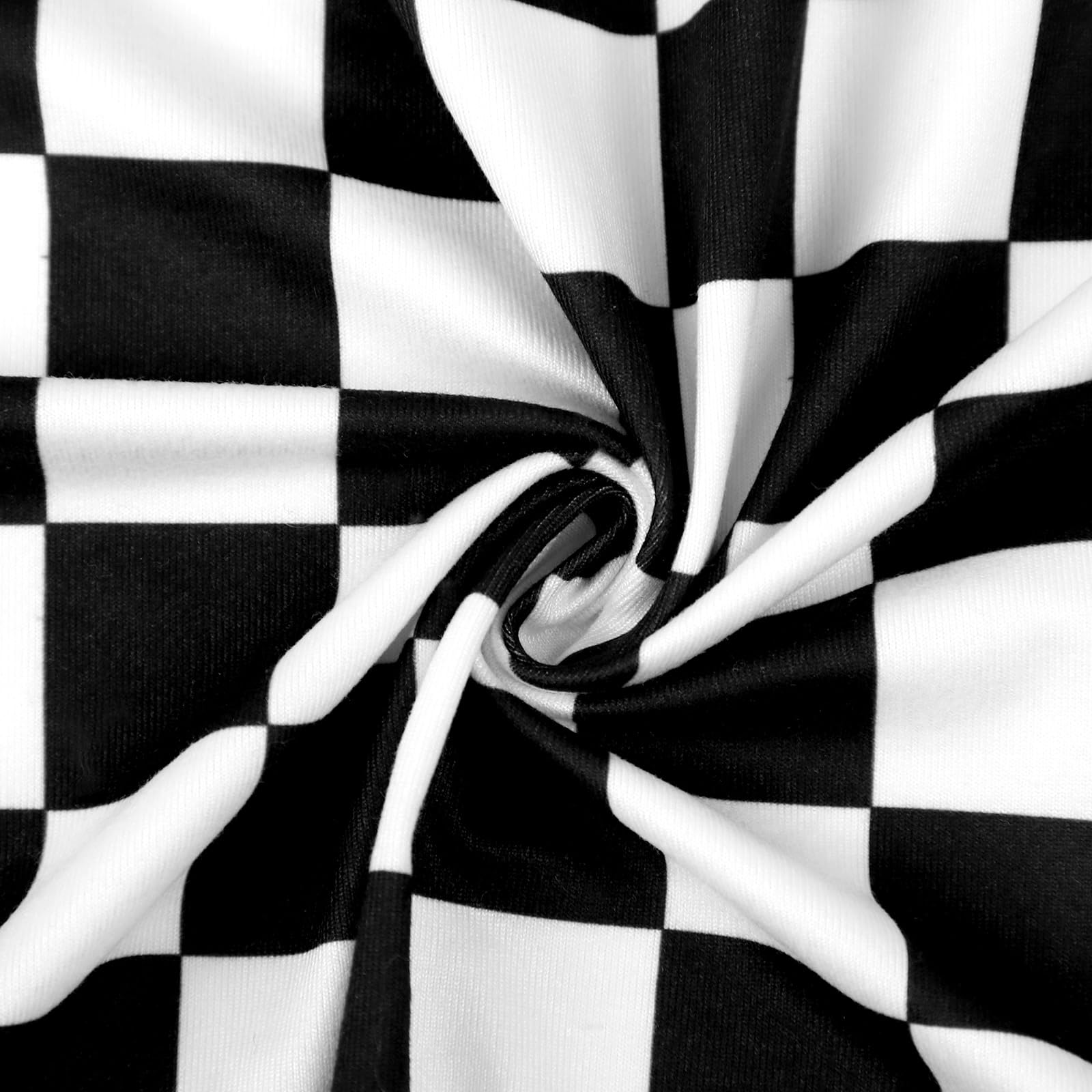 TANOFAR birth announcement card in black checkerboard set documents precious first moments.
